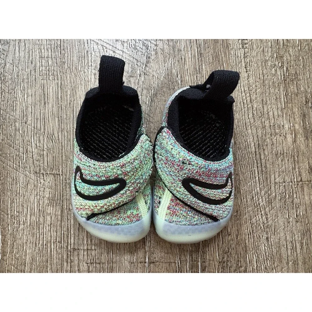 Nike Swoosh 1 TD Infant Flyknit Shoes Green Strike Sz 3C FB3244-302